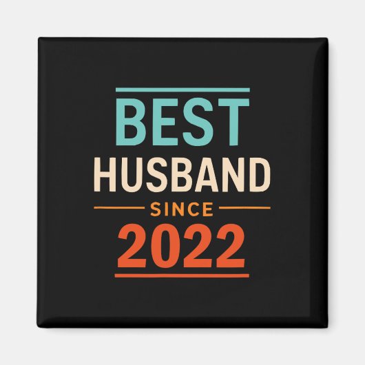 2022年最高の2周年を迎え結婚て夫 マグネット (正面)