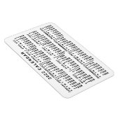 2022年月次カレンクラシックダー白と黒 マグネット (右側)