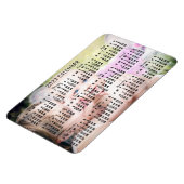 2022年月次カレンダー黒い追加カスタム写真 マグネット (左側)