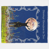 2022年正月の鹿ハンターのカスタマイズ フリースブランケット (正面(横))