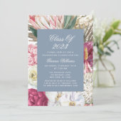 2022年水彩画フローラ写真卒業 招待状 (スタンド正面)