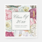 2022年水彩画フローラ卒業 スタンダードランチョンナプキン (正面)