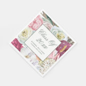 2022年水彩画フローラ卒業 スタンダードランチョンナプキン (角)