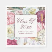 2022年水彩画フローラ卒業 スタンダードランチョンナプキン (正面)