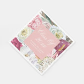 2022年水彩画フローラ卒業 スタンダードランチョンナプキン (角)