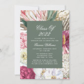 2022年水彩画卒業フローラ 招待状 (正面)