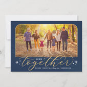 2022年海軍と金ゴールド家族の写真 シーズンカード (正面)