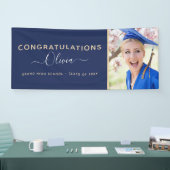 2022年海軍ブルー金ゴールド高等専門学校 横断幕 (トレードショー)