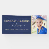 2022年海軍ブルー金ゴールド高等専門学校 横断幕 (横)