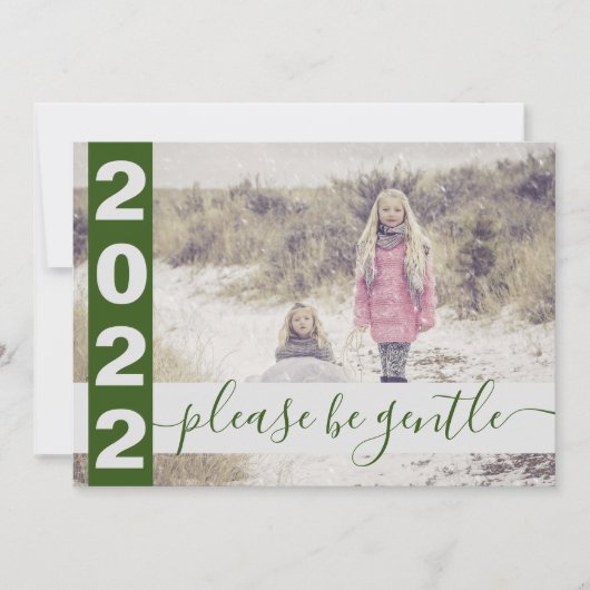 2022年温おもしろい厚な緑の写真をお願いします シーズンカード (正面)