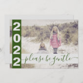 2022年温おもしろい厚な緑の写真をお願いします シーズンカード (正面/裏面)