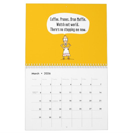 2022年漫画カレンダー「社会不安」 カレンダー (3月 2026)