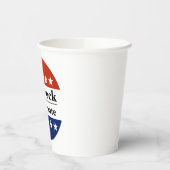 2022年米国上院にラファエル・ウォーノックを再選 紙コップ (左)