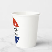 2022年米国上院にラファエル・ウォーノックを再選 紙コップ (左)