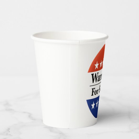 2022年米国上院にラファエル・ウォーノックを再選 紙コップ (右)