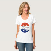 2022年米国上院ラファエル・ワーノック議員再選 Tシャツ (正面フル)