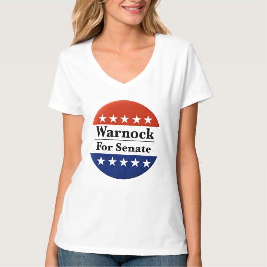 2022年米国上院ラファエル・ワーノック議員再選 Tシャツ (正面)