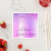 2022年紫黒グリッター科 スタンダードカクテルナプキン (インサイチュ)