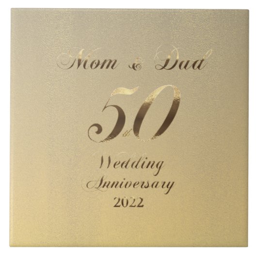 2022年結婚金50周年親 タイル (正面)