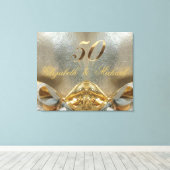 2022年結婚金50結婚周年 キャンバスプリント (インサイチュ (ウッドフロア))