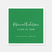 2022年緑の書道の卒業講座 スタンダードカクテルナプキン (正面)