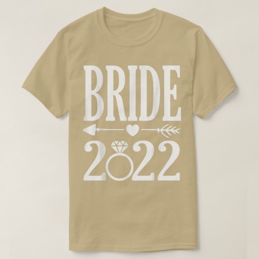 2022年花嫁2022年結婚したかわいいア結婚ノ Tシャツ (デザイン正面)