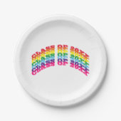 2022年虹色文字カスタムカーブ ペーパープレート (正面)