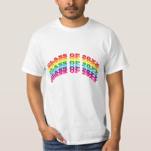 2022年虹色文字カスタムカーブ Tシャツ