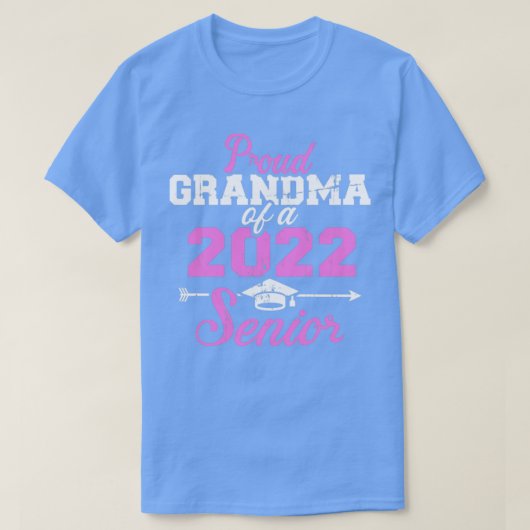 2022年誇りを持ったの卒業クラスの祖母 Tシャツ (デザイン正面)
