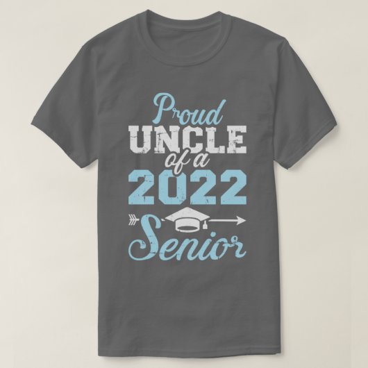 2022年誇りを持ったの卒業生の叔父 Tシャツ (デザイン正面)