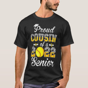 2022年誇りを持ったシニアレオパードのソフトボールゲームのいとこ Tシャツ