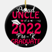 2022年誇りを持った前の卒業生のおじさん セラミックオーナメント (裏面)