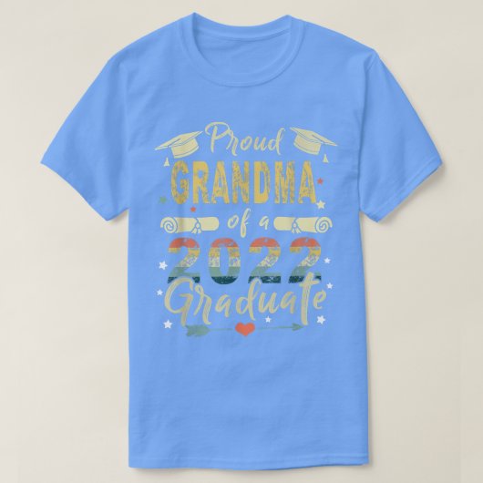 2022年誇りを持った卒のおばあちゃん  Tシャツ (デザイン正面)