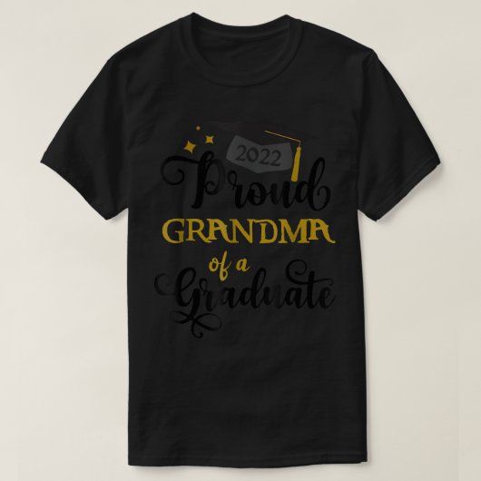 2022年誇りを持った卒業おばあちゃんおもしろい Tシャツ (デザイン正面)