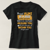 2022年誇りを持った卒業した姪甥の叔母 Tシャツ (デザイン正面)