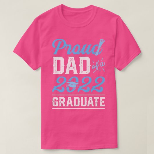 2022年誇りを持った卒業シニア脂肪卒業パパ Tシャツ (デザイン正面)