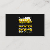 2022年誇りを持った卒業シニア22歳の叔母 名刺 (正面)