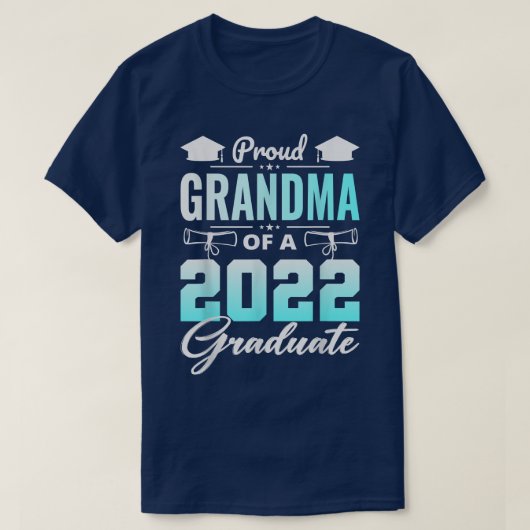 2022年誇りを持った卒業シニアGクラスのおばあちゃん Tシャツ (デザイン正面)