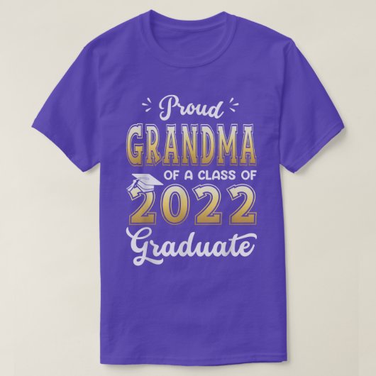 2022年誇りを持った卒業シャツSeクラスのおばあちゃん Tシャツ (デザイン正面)