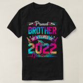 2022年誇りを持った卒業絞り染めシニアブラザー Tシャツ (デザイン正面)