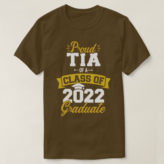2022年誇りを持った卒業1年生のティア Tシャツ (デザイン正面)