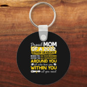 2022年誇りを持った卒業22年の母 キーホルダー (正面)