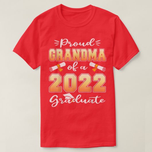2022年誇りを持った卒業gの祖母 tシャツ (デザイン正面)