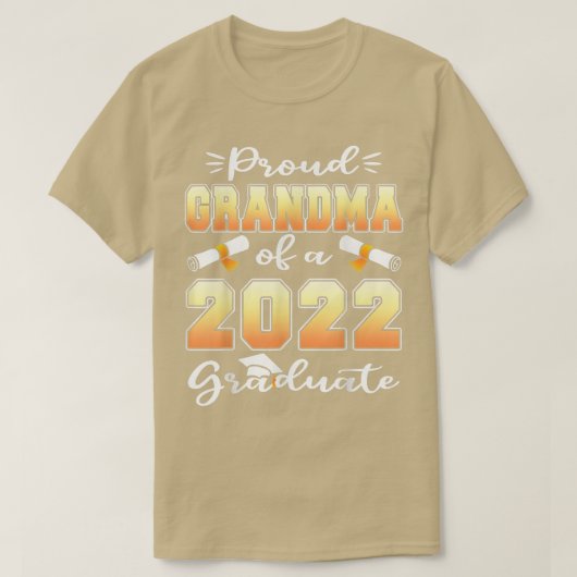 2022年誇りを持った卒業gの祖母 tシャツ (デザイン正面)