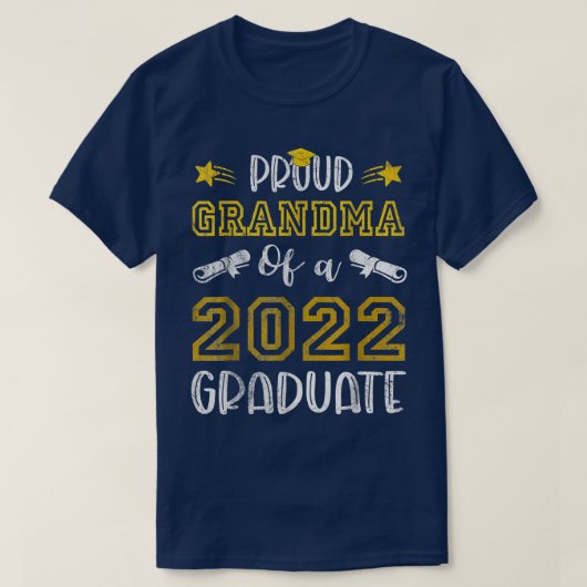 2022年誇りを持った卒業M級おばあちゃん Tシャツ (デザイン正面)