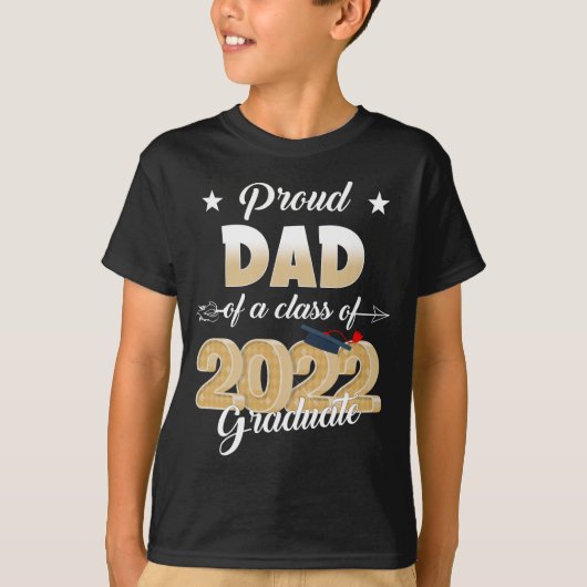 2022年誇りを持った大学院のパパ Tシャツ (正面)