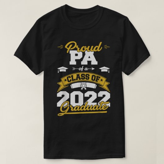2022年誇りを持った大学院贈与シニアクラスのPA Tシャツ (デザイン正面)