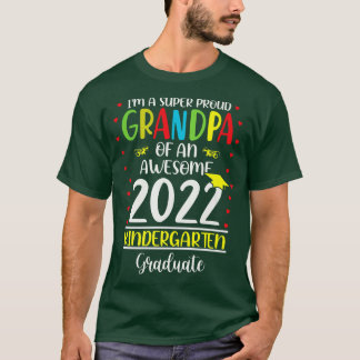 2022年誇りを持った幼稚園のおもしろい素晴らしおじいちゃん Tシャツ