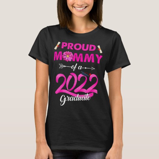 2022年誇りを持った高校の2022年ママのクラス Tシャツ (正面)