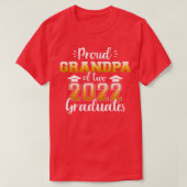 2022年誇りを持った2クラスのグランパ卒業生双子gr gr tシャツ (デザイン正面)